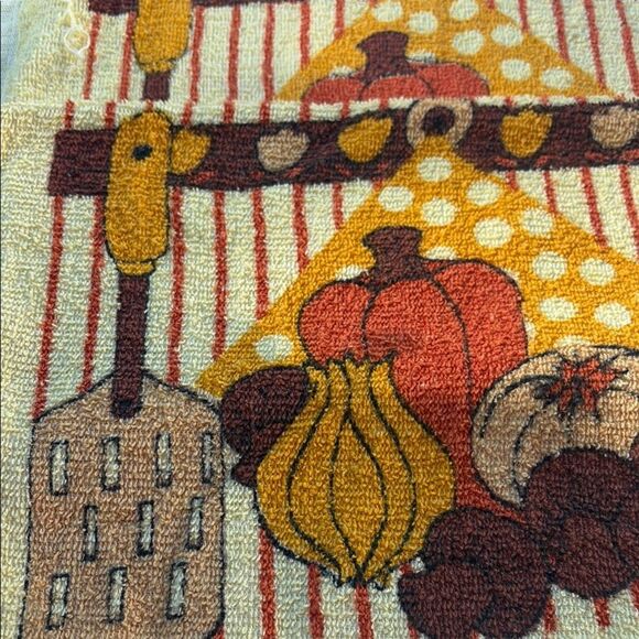 Vintage Fall Mushroom pumpkin Kitchen Towels - Picture 3 of 7
